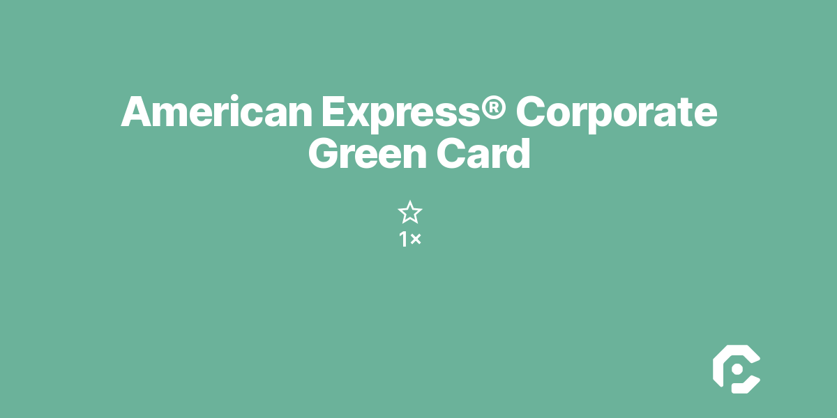 American Express® Corporate Green Card