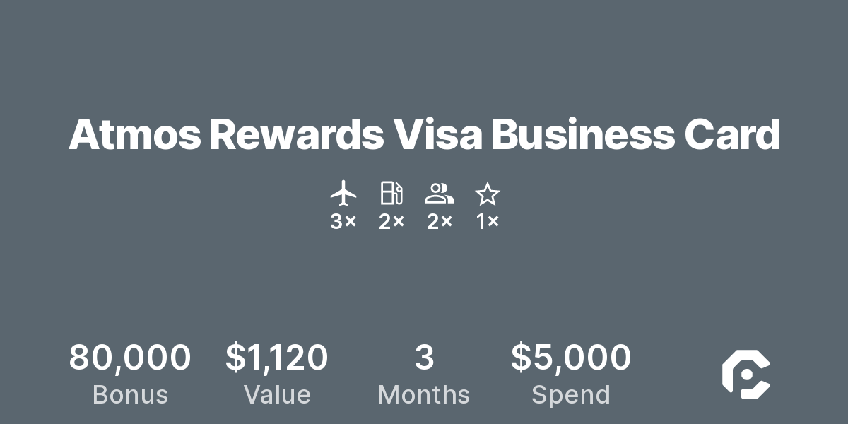 Atmos Rewards Visa Business Card