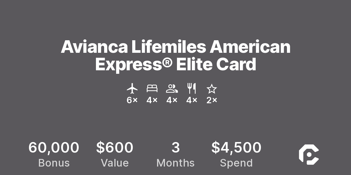 Avianca Lifemiles American Express® Elite Card