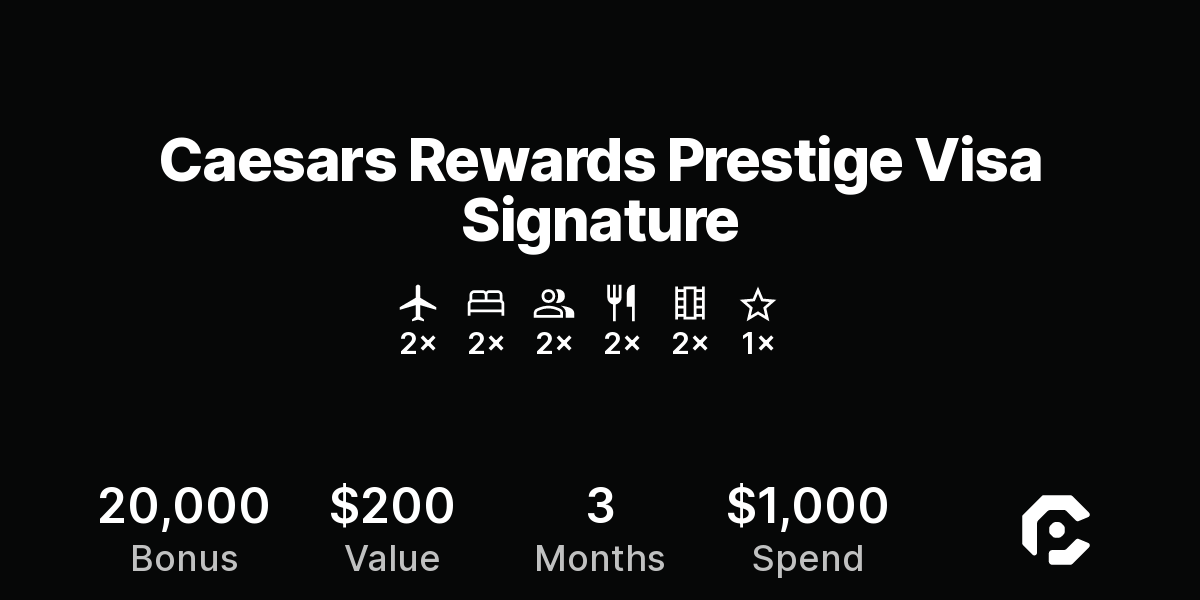 Caesars Rewards Prestige Visa Signature