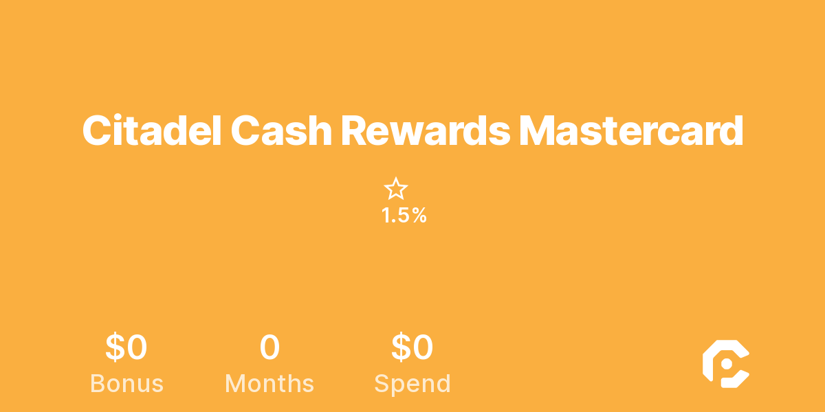 Citadel Cash Rewards Mastercard