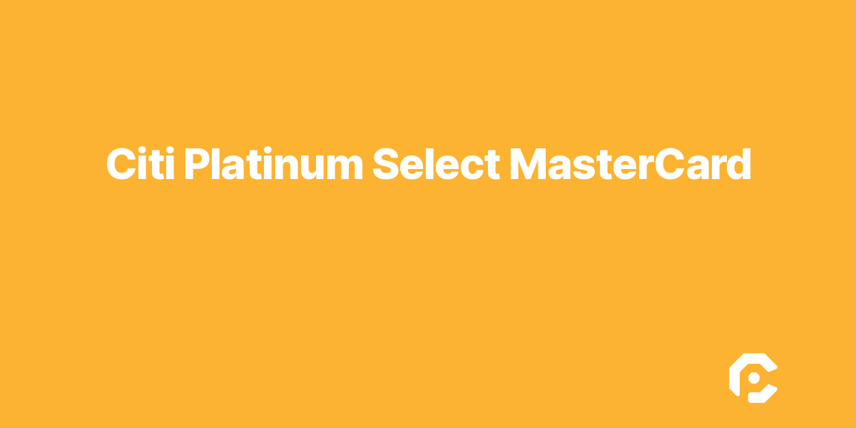 Citi Platinum Select MasterCard