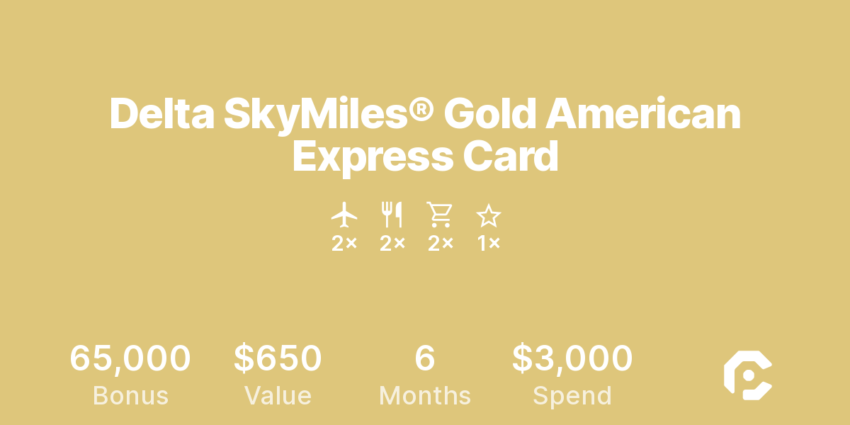 Delta SkyMiles® Gold American Express Card