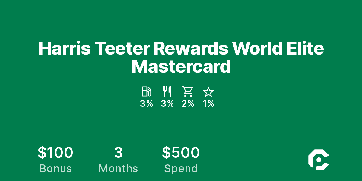 Harris Teeter Rewards World Elite Mastercard