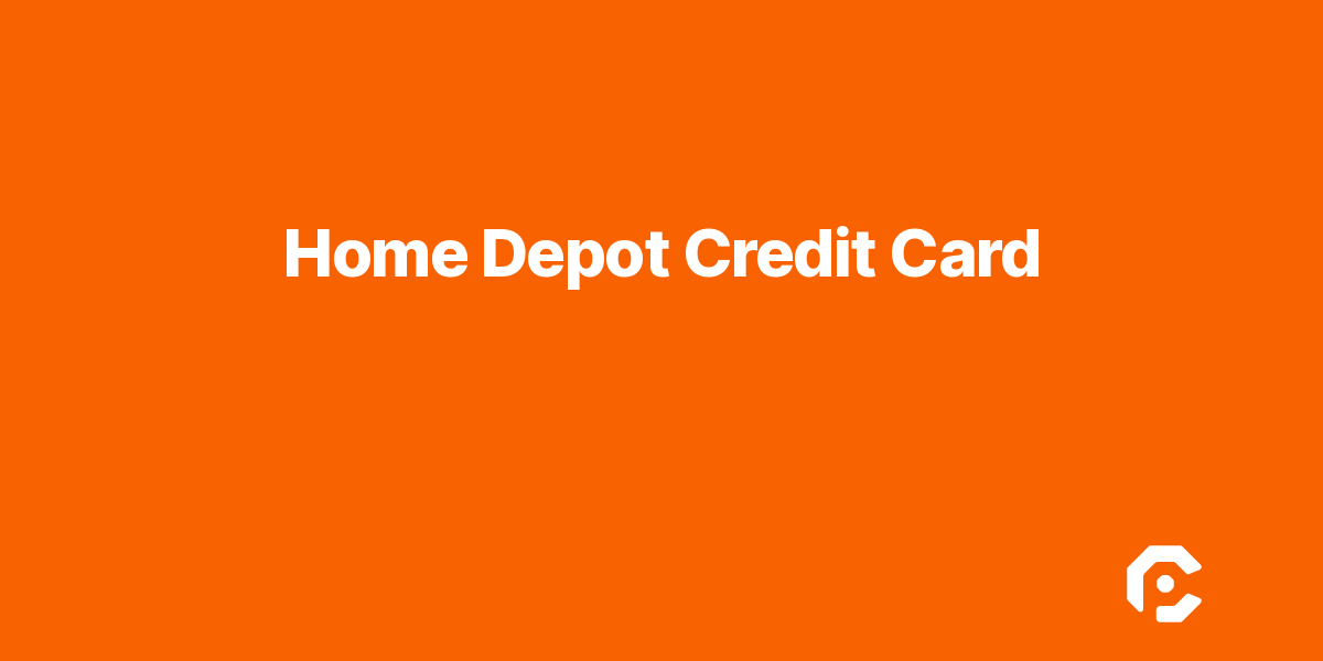 Home Depot Credit Card