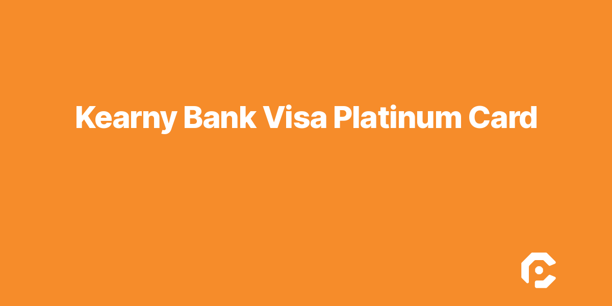 Kearny Bank Visa Platinum Card