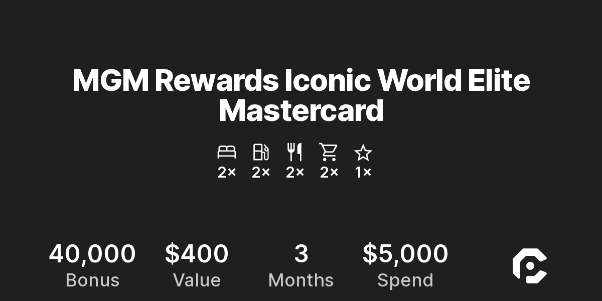 MGM Rewards Iconic World Elite Mastercard