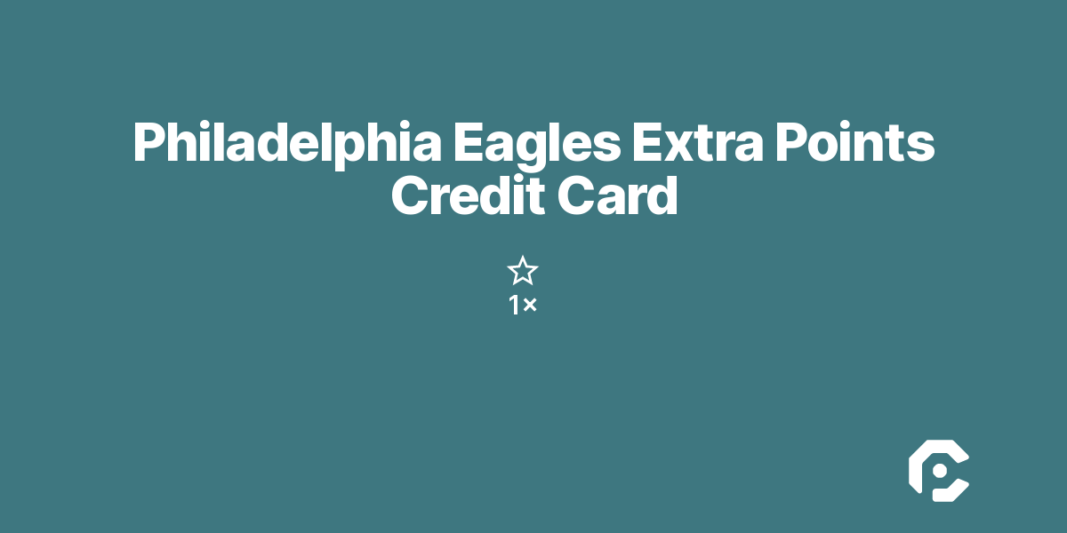 Philadelphia Eagles Extra Points Credit Card