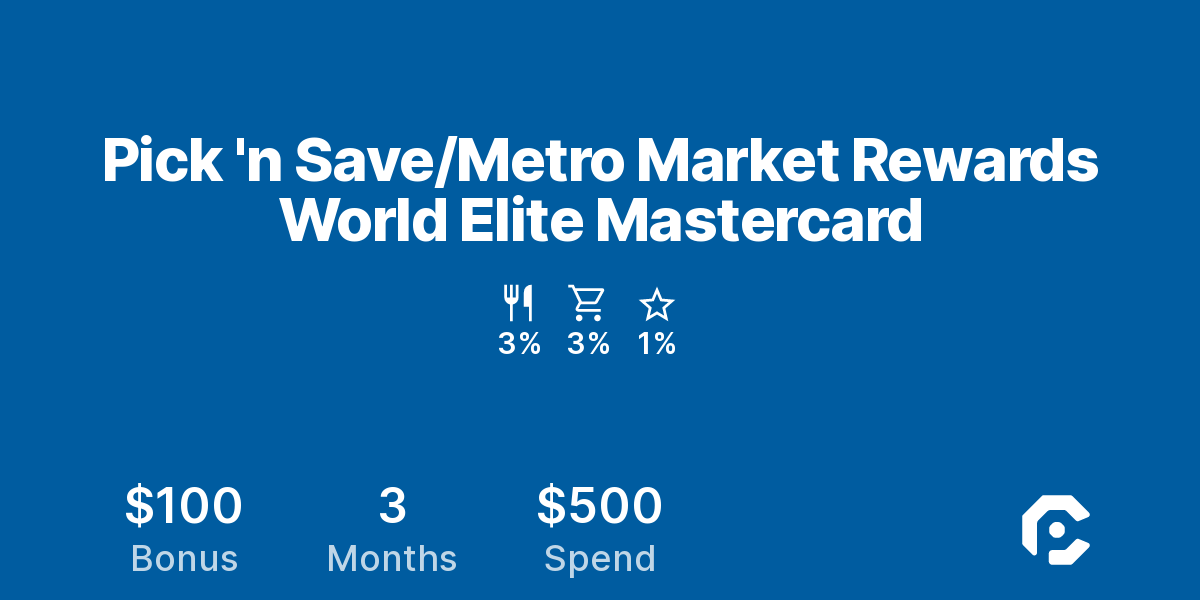 Pick 'n Save/Metro Market Rewards World Elite Mastercard