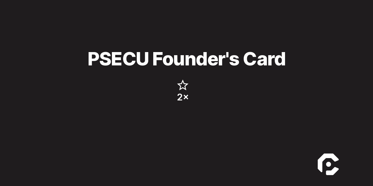 PSECU Founder's Card