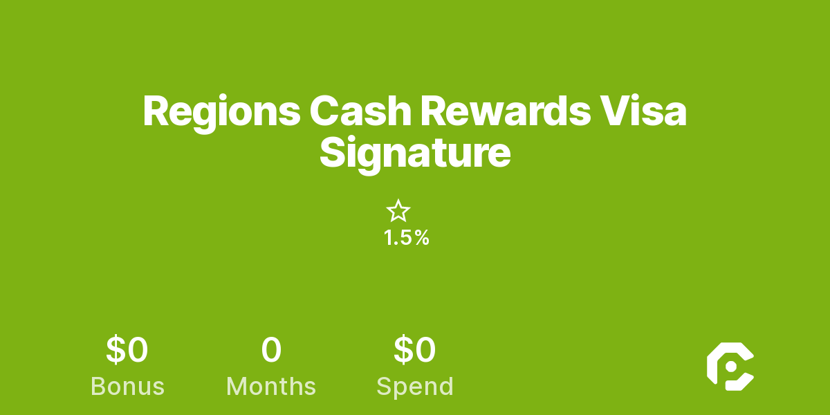 Regions Cash Rewards Visa Signature