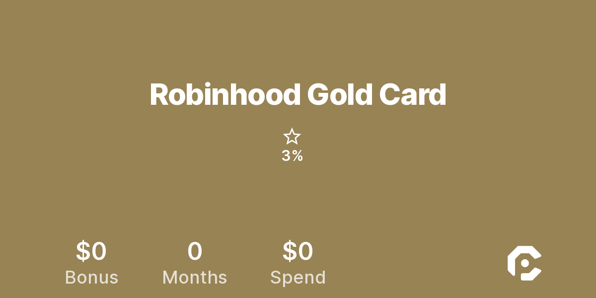 Robinhood Gold Card