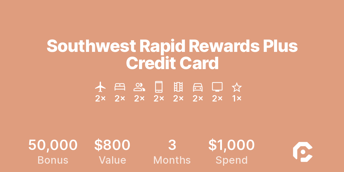 Southwest Airlines Rapid Rewards® Plus Card