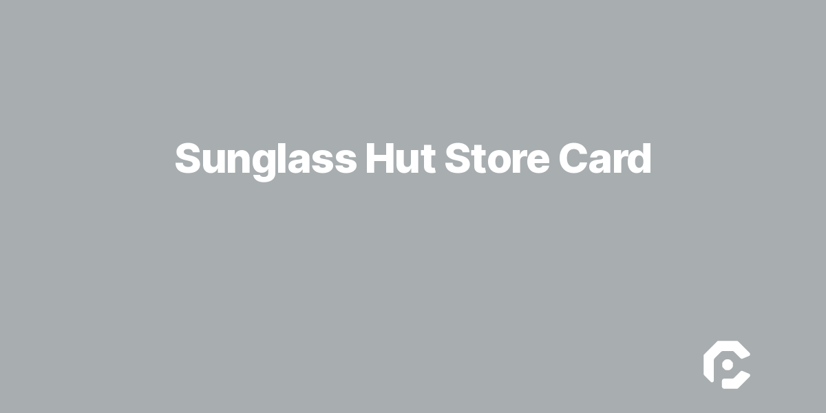 Sunglass Hut Store Card