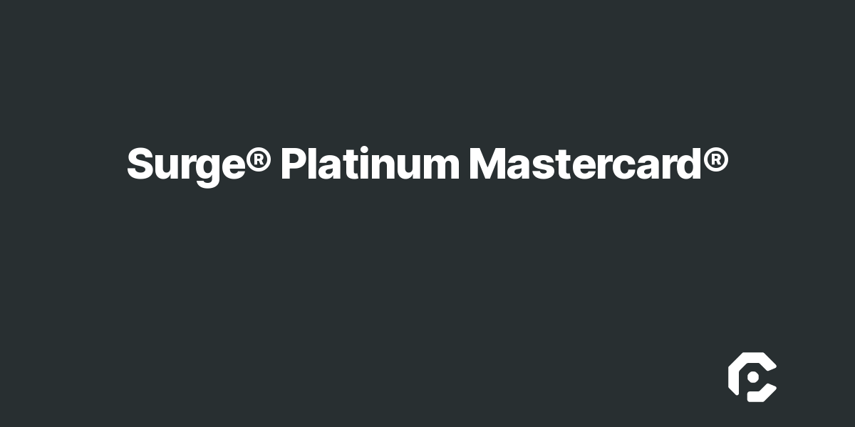 Surge® Platinum Mastercard®