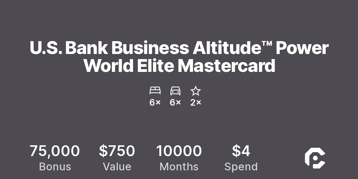 U.S. Bank Business Altitude™ Power World Elite Mastercard