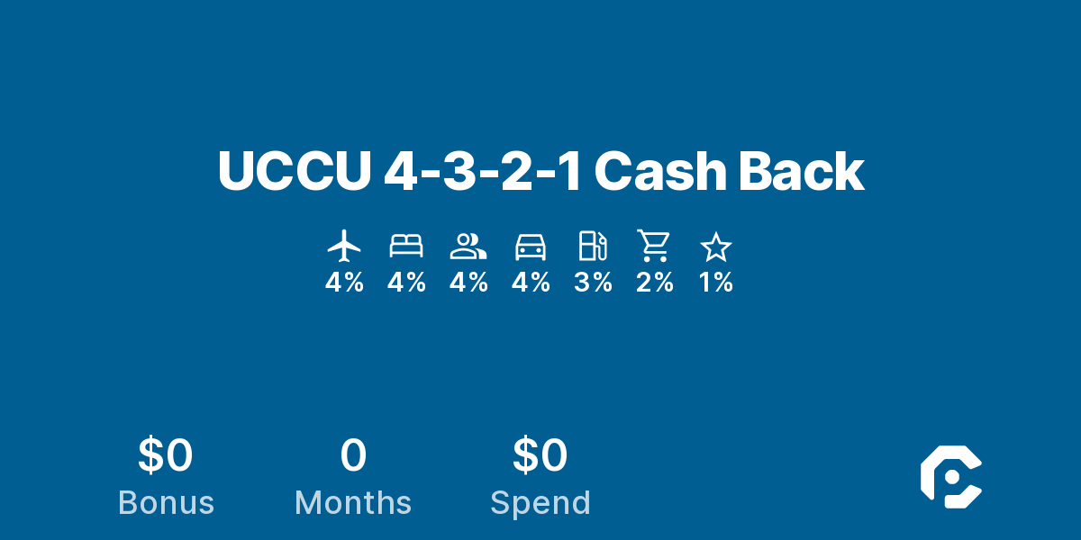 UCCU 4-3-2-1 Cash Back