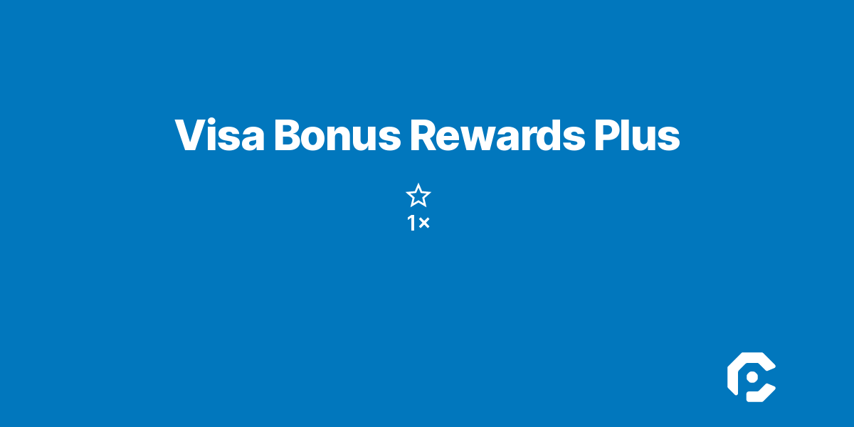 Visa Bonus Rewards Plus
