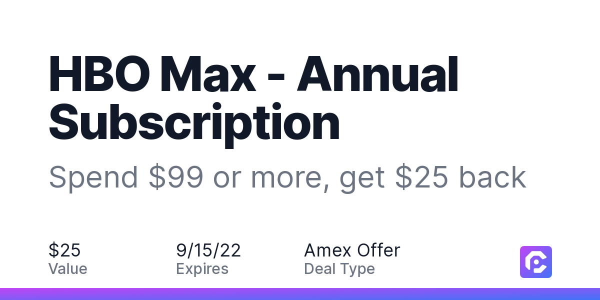 Get Over 40% OFF a Yearly Subscription to HBO Max 