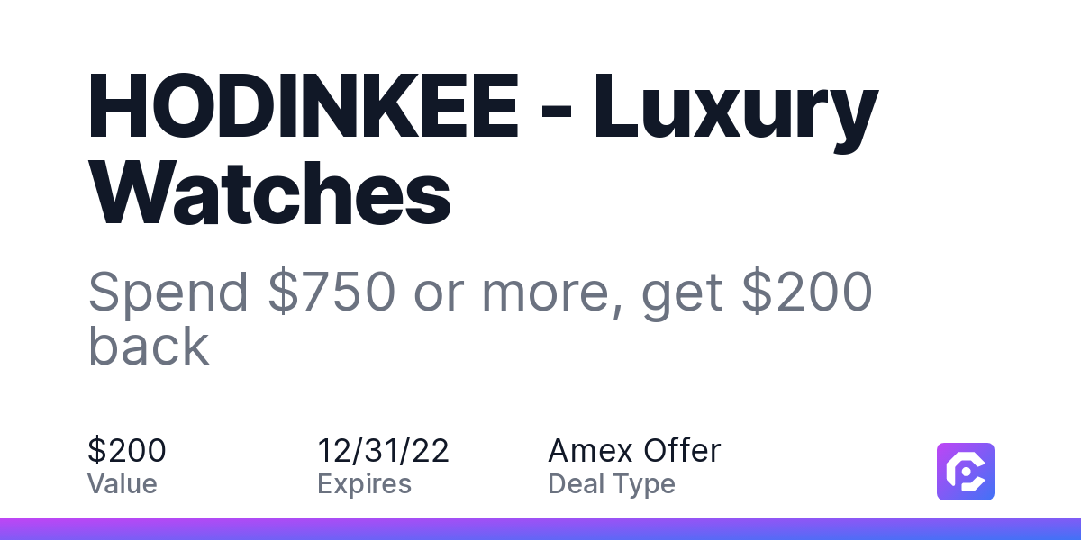 HODINKEE Luxury Watches Spend 750 or more get 200 back