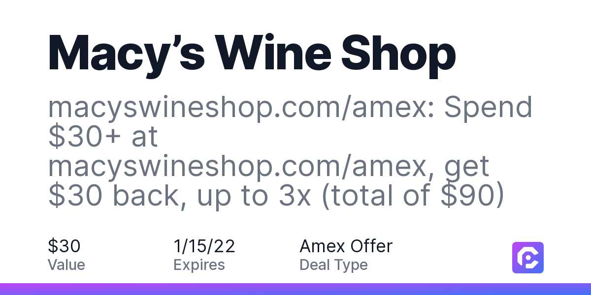 Macy's wine cellar hot sale coupon