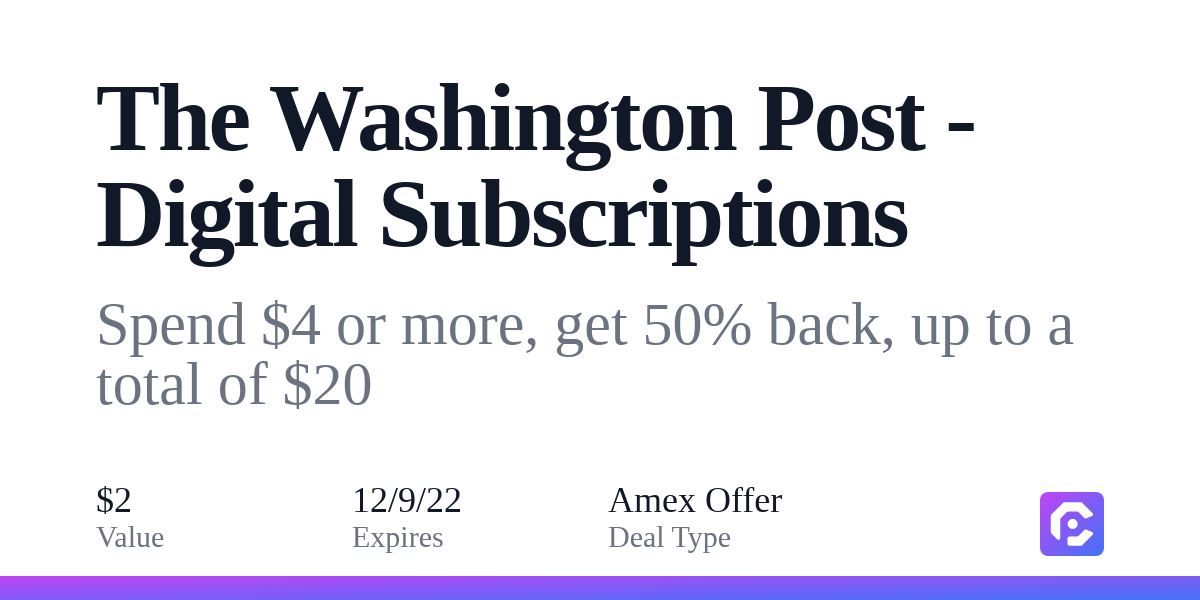 https://images.cardpointers.com/images/offers/the-washington-post-digital-subscriptions-spend-4-or-more-get-50-back-up-to-a-total-of-20-1.png