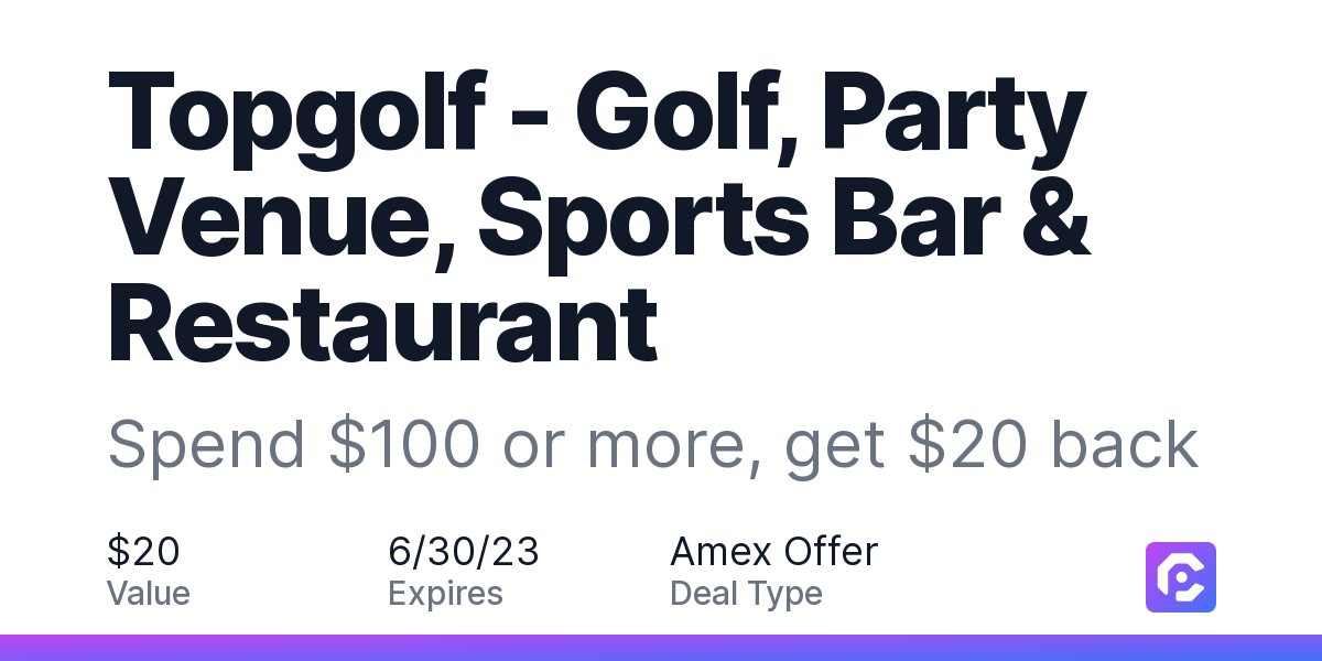 Golf, Party Venue, Sports Bar & Restaurant