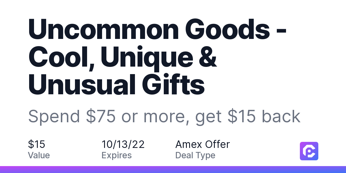 Uncommon Goods: Cool, Unique & Unusual Gifts