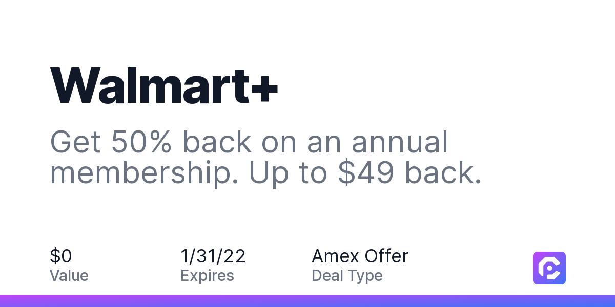 Hurry! Get 50% off a Walmart+ membership ahead of Walmart Week